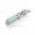 Natural Crystal Green Aventurine Stones Silver Plated Necklaces Pendants with Leather Cord